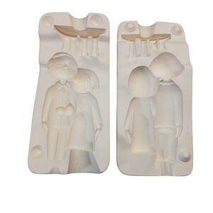 Vintage 1972 Duncan Ceramic Mold The Three of Us Couple Figurine 1041A Fresno CA